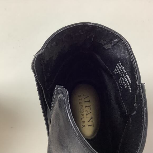 Alfani Step & Flex Womens Ankle Boots - Size 5M - Black Leather Upper - Picture 7 of 8
